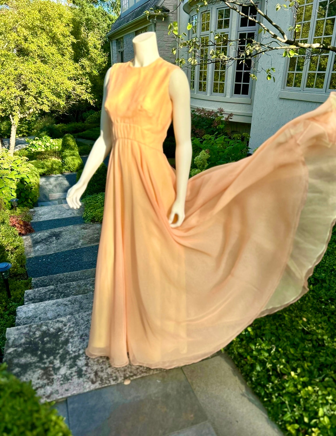 1970s Sunset Shimmer Gown Iris Trends